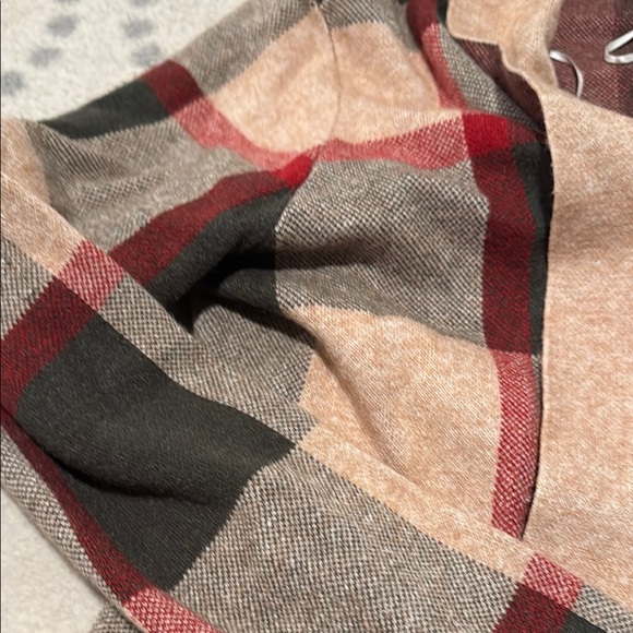 Plaid Open Front Cardigan - Picture 3 of 3